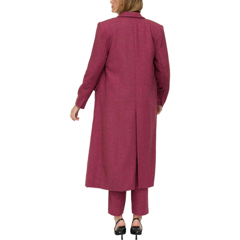 Jakki Tailored Herringbone Print Coat