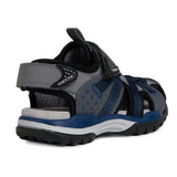 Gray & Navy Sandals