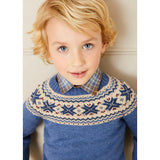 Classic Fair Isle Jumper in Blue (18mths-10yrs)