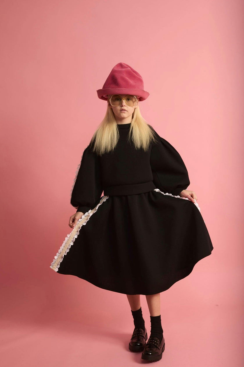 Neoprene Lace Skirt