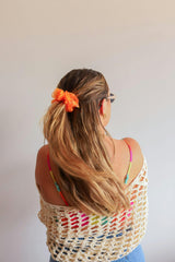NEON MIDI ORGANZA SCRUNCHIE