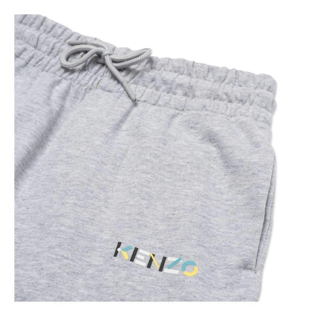 Grey Marl Logo Bermuda Shorts