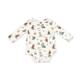 Winter Sports Dogs Green - Long Sleeve Bodysuit