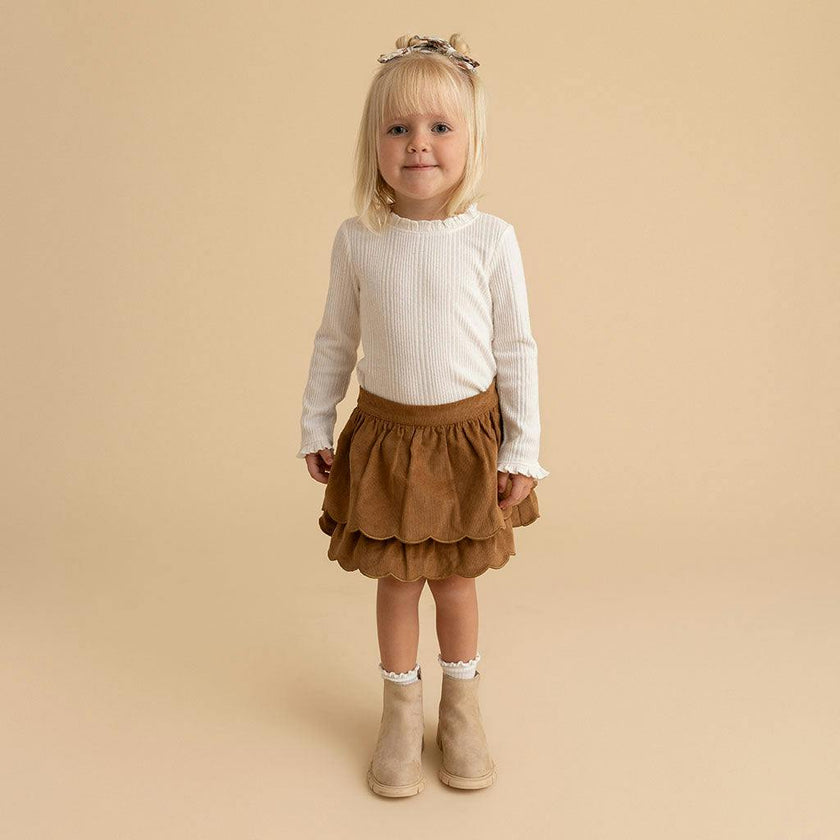 Ivory Pacci Ribbed Top