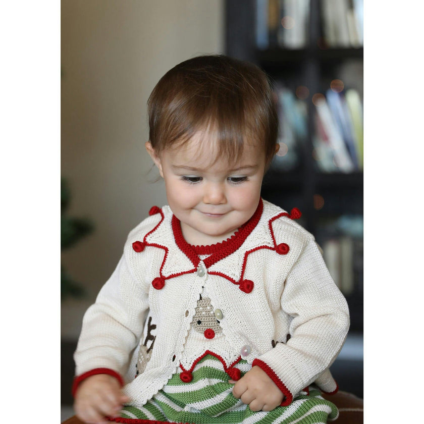 Knit Reindeer Cardigan