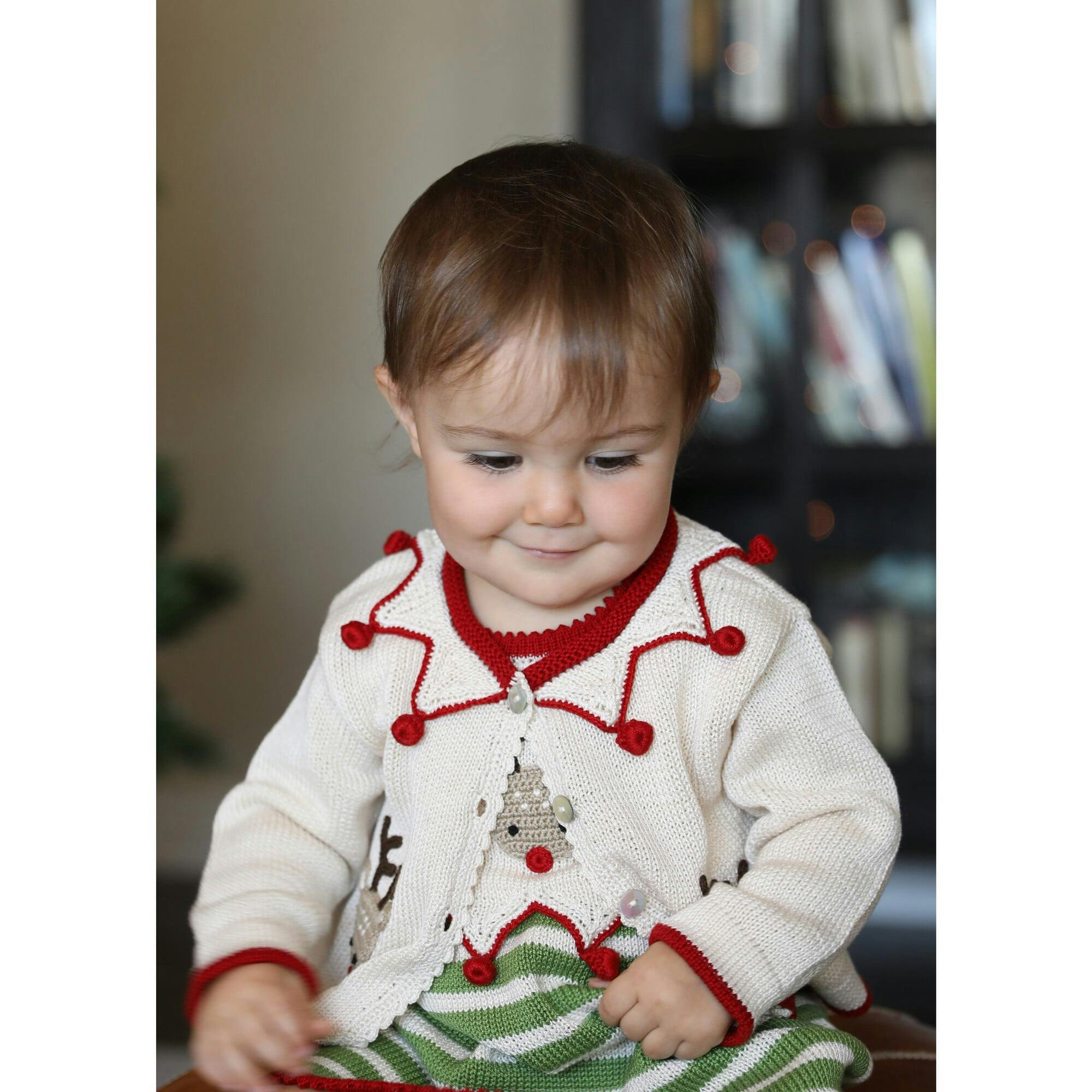Knit Reindeer Cardigan