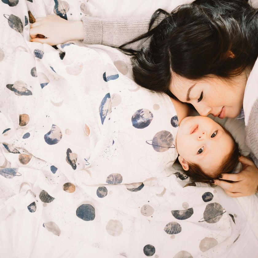Cotton Muslin Swaddle Blanket 3 Pack - Planetary 2