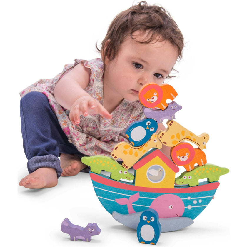 Wooden Balancing Ark Animal Stacker