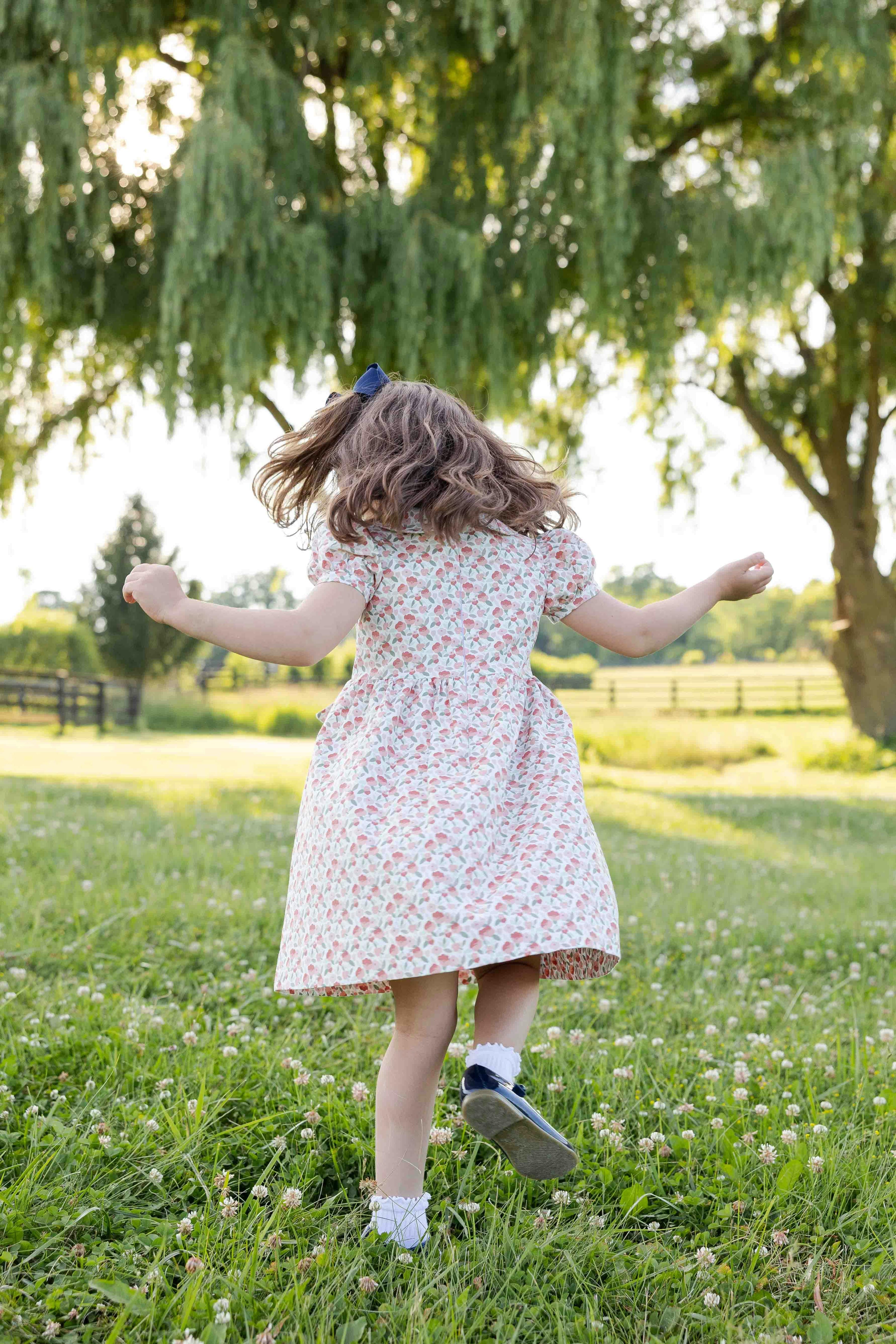 Floral Dress with Tie