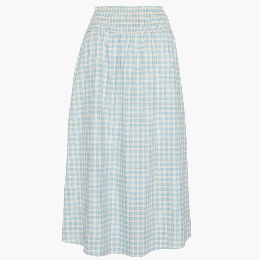 The Delphine Nap Skirt - Blue/Red Gingham
