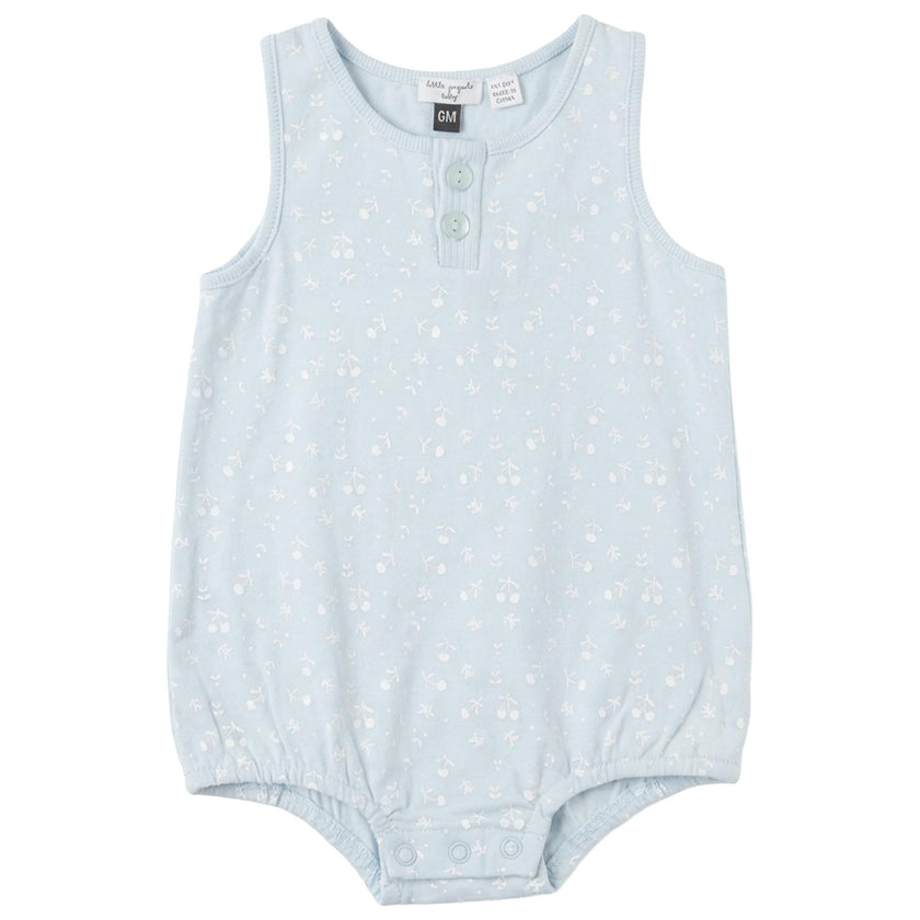 Cherry Leaf Printed Romper
