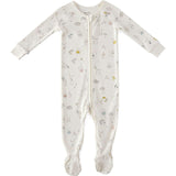 Ribbed Baby Sleeper, White