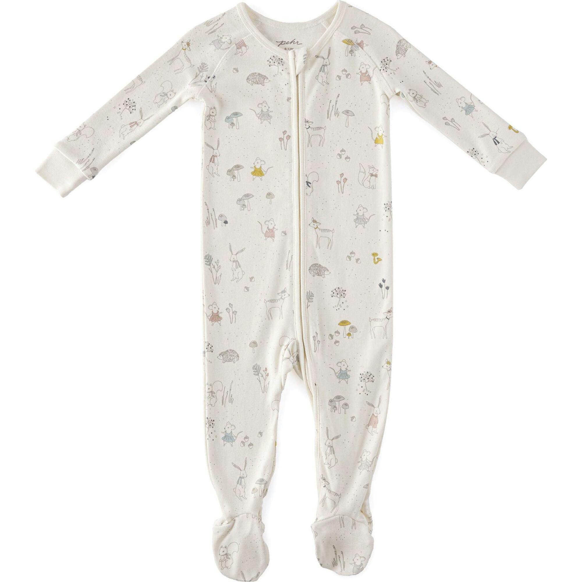 Ribbed Baby Sleeper, White