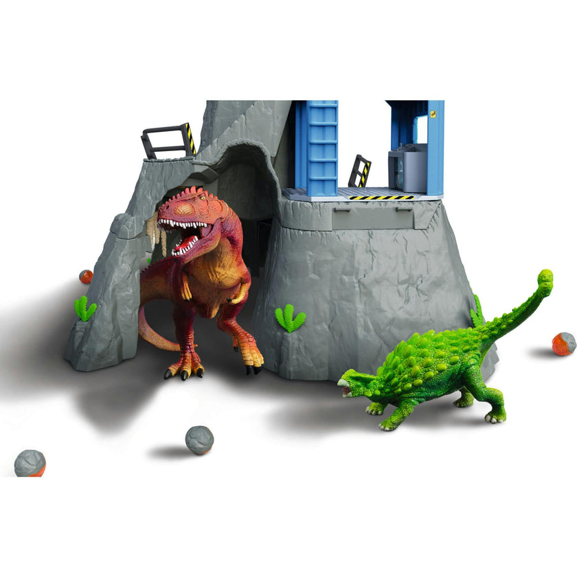 Schleich Dinosaurs: Volcano Expedition Base Camp - 60 pc Playset