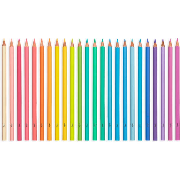 Pastel Hues Colored Pencils - Set of 24