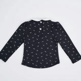 Camila White Collar Top