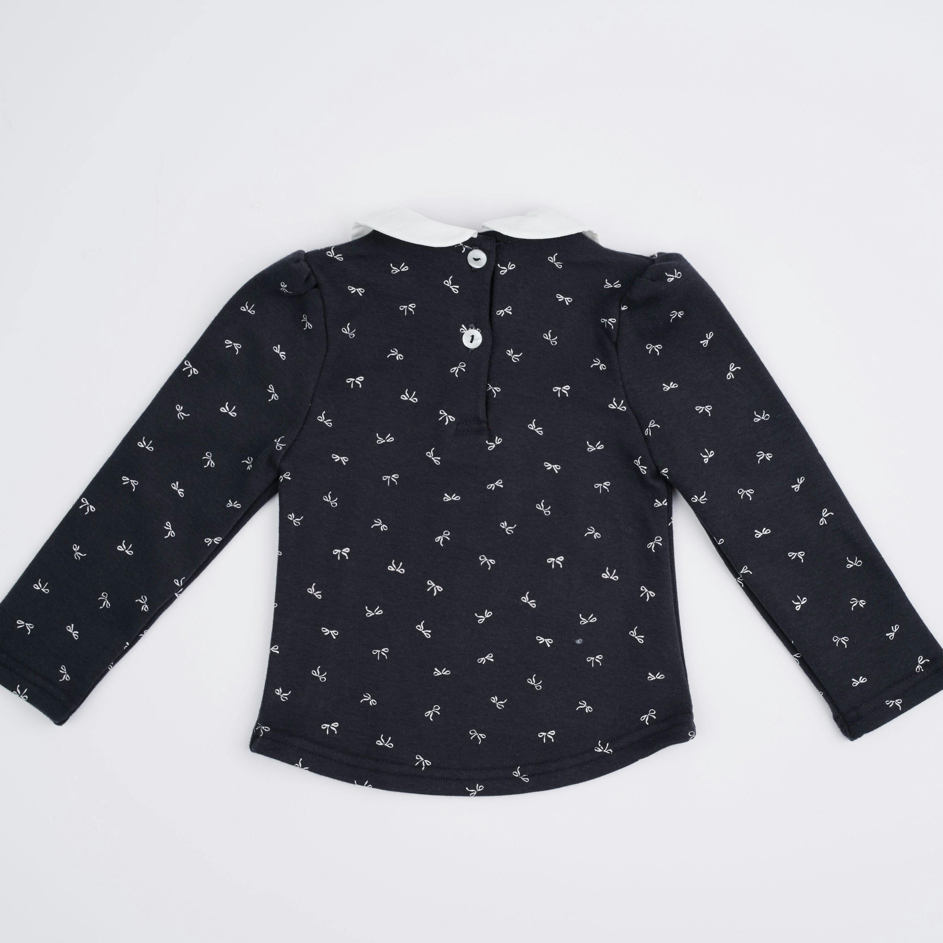 Camila White Collar Top