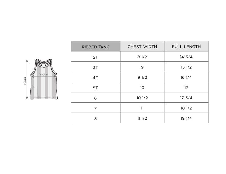 Girls Ribbed Tank in Cherry Pink