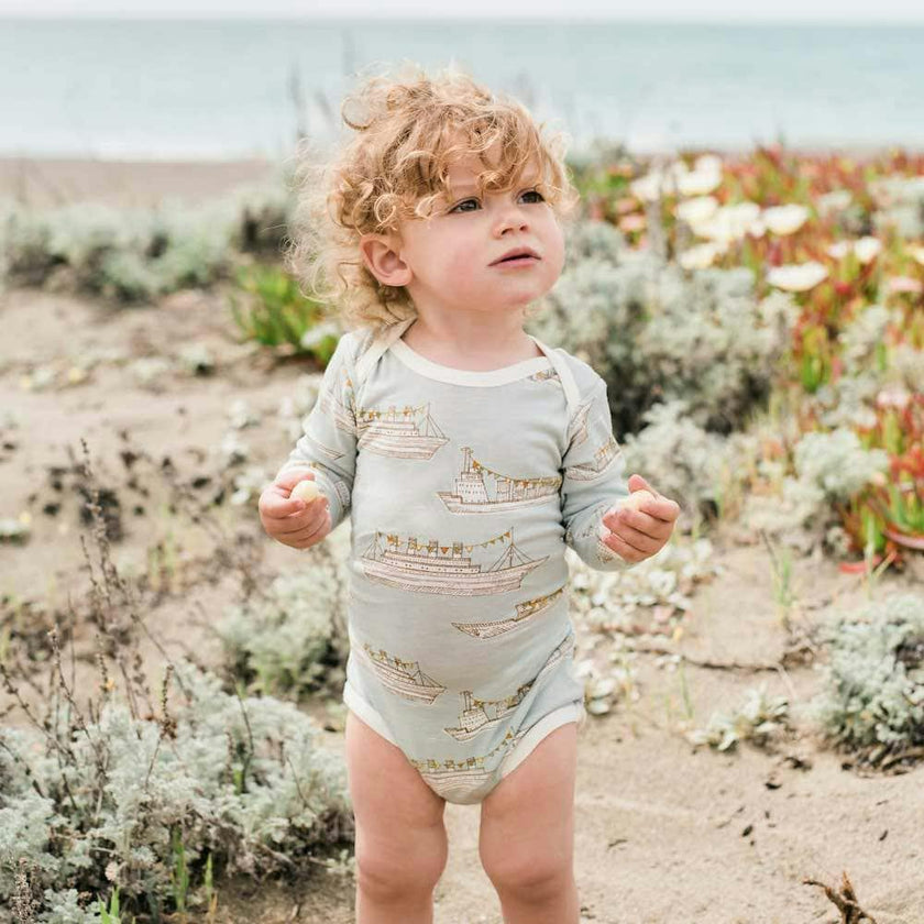Lemon Organic Cotton Long Sleeve One Piece