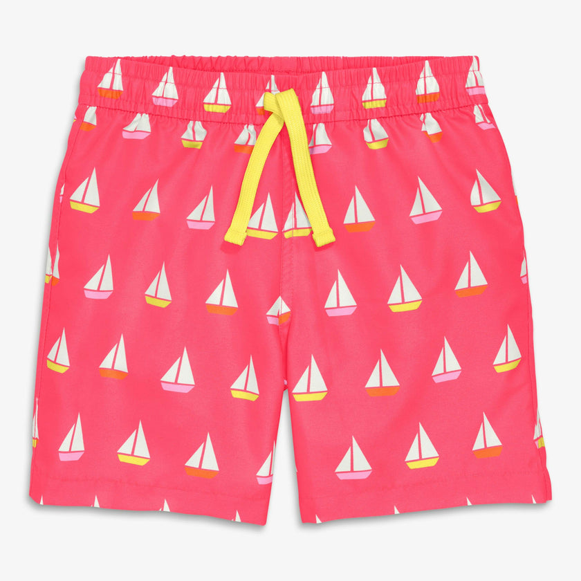 Clearance kids swim trunk in sailboats