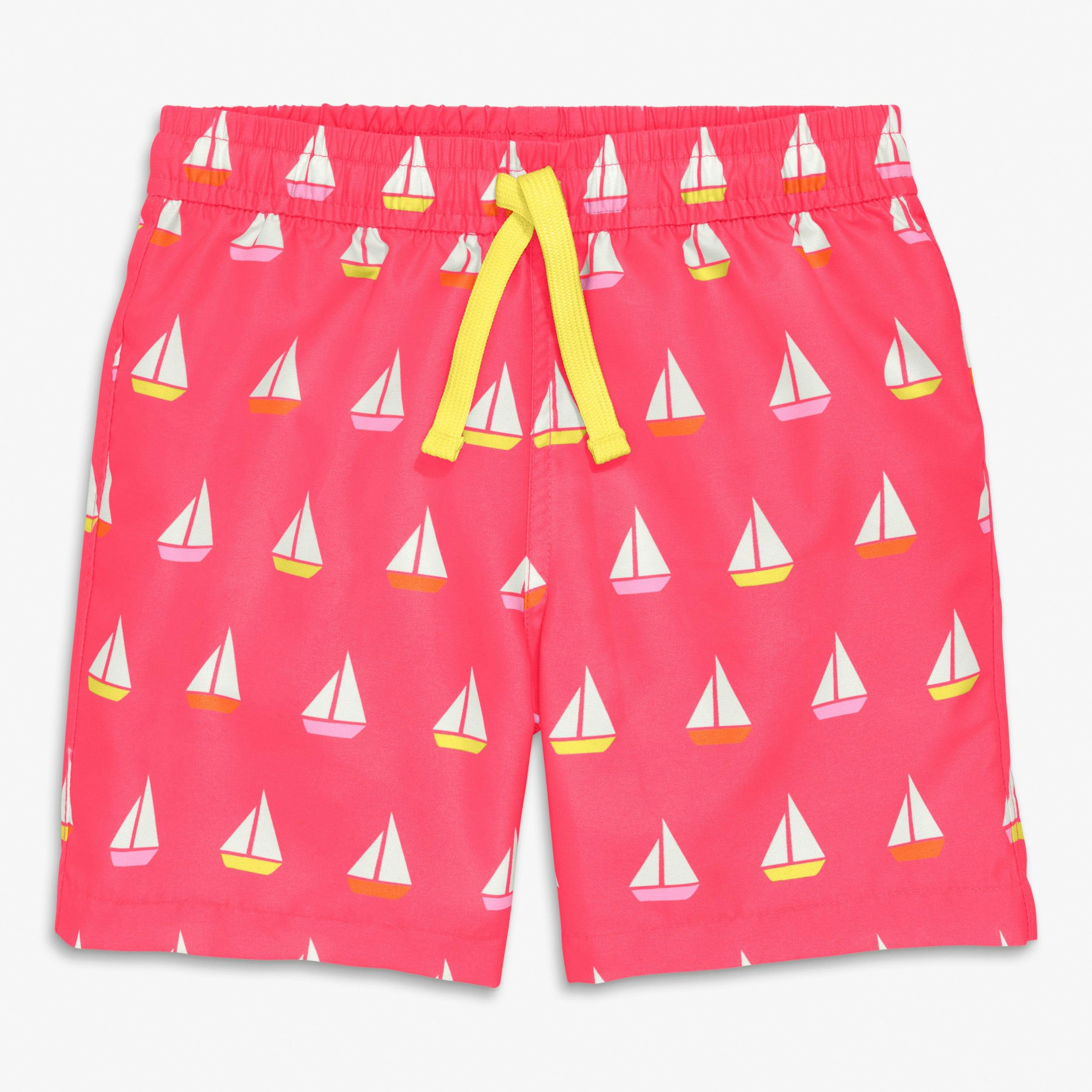 Kids swim trunk in sailboats