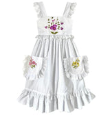 10y Heirloom Handkerchief Dress - Multicolored Flower Garden