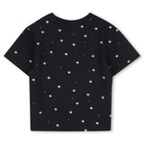 Black Floral Logo Tee