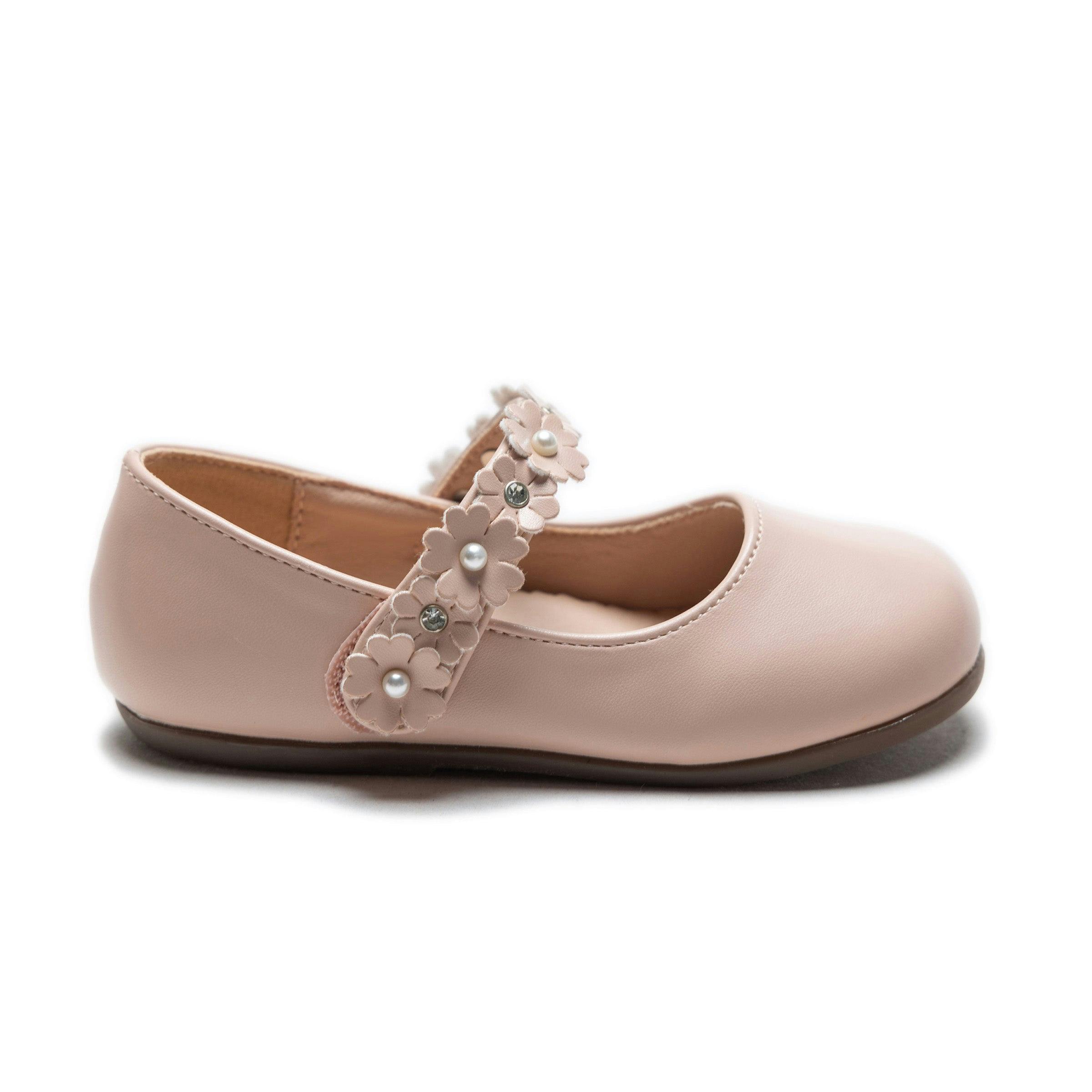 Pink Amelia Floral Band Flats
