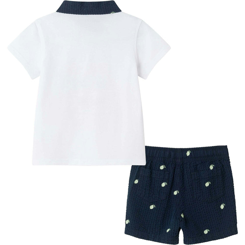 Infant Polo & Seersucker Limes Short Set