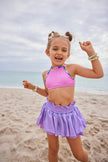 Heart Gem Trim Sleeveless Bikini