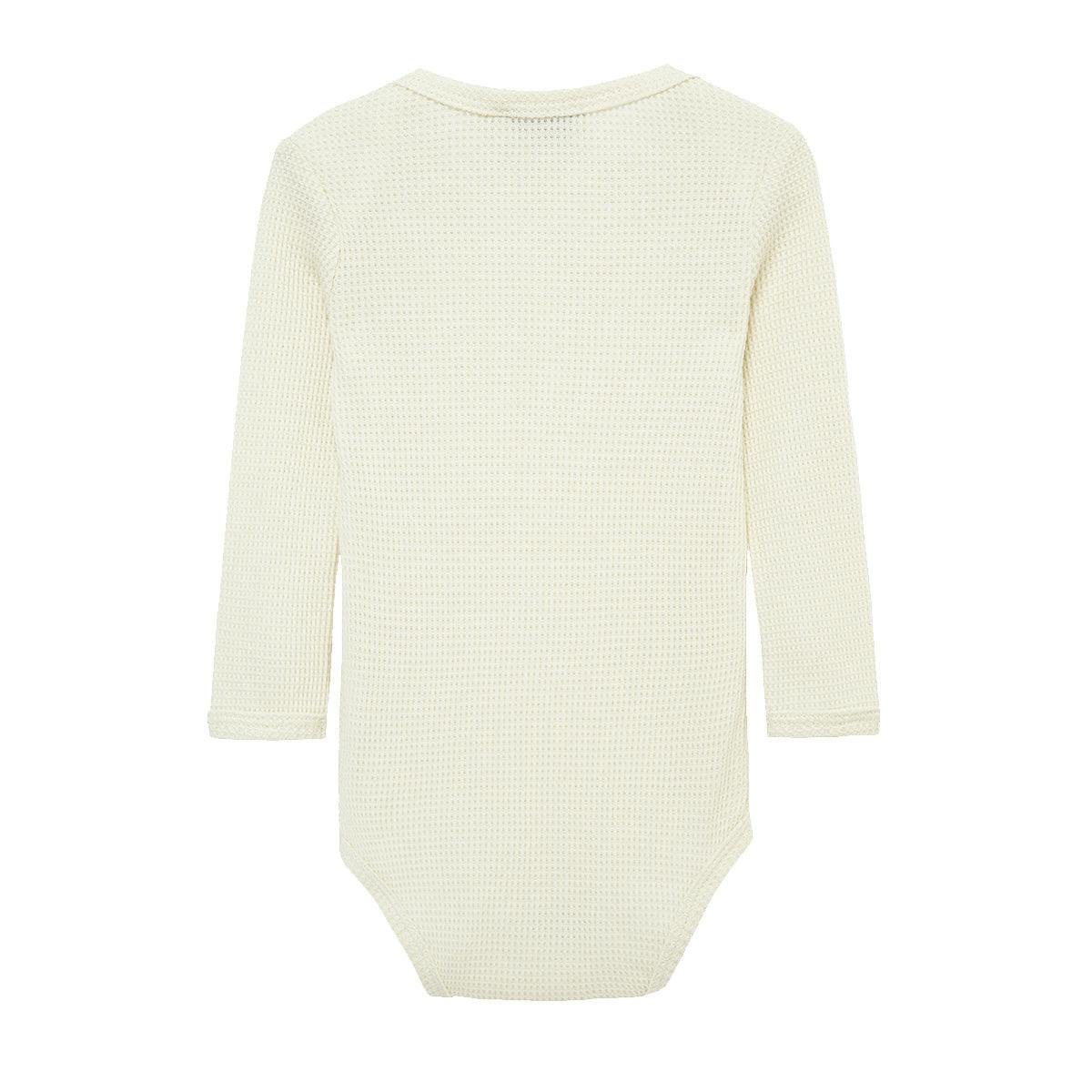 Vanilla Waffle Long Sleeve One Piece