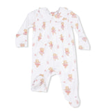 Teddy Bear Ballerina - Smocked Peter Pan Snap Footie