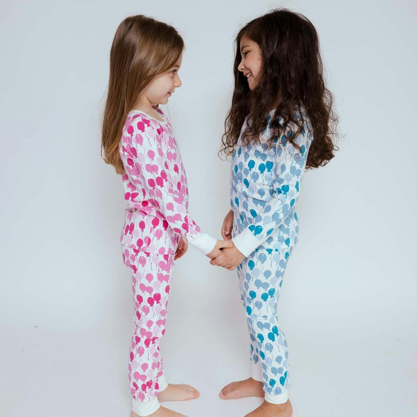 Print Long Sleeve Cuffed Pajamas