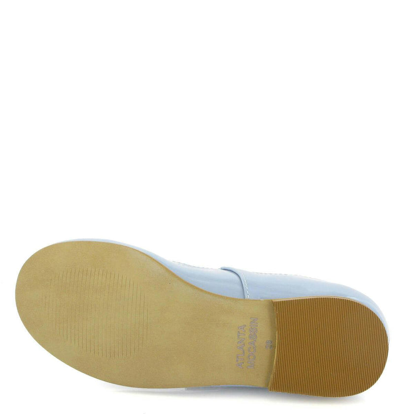 Patent Leather Mary Jane Ballerina, Sky Blue