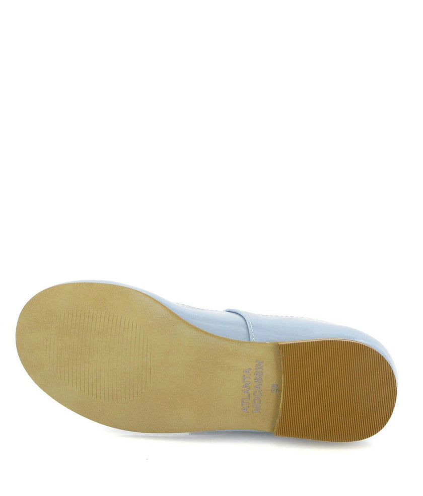 Patent Leather Mary Jane Ballerina, Sky Blue
