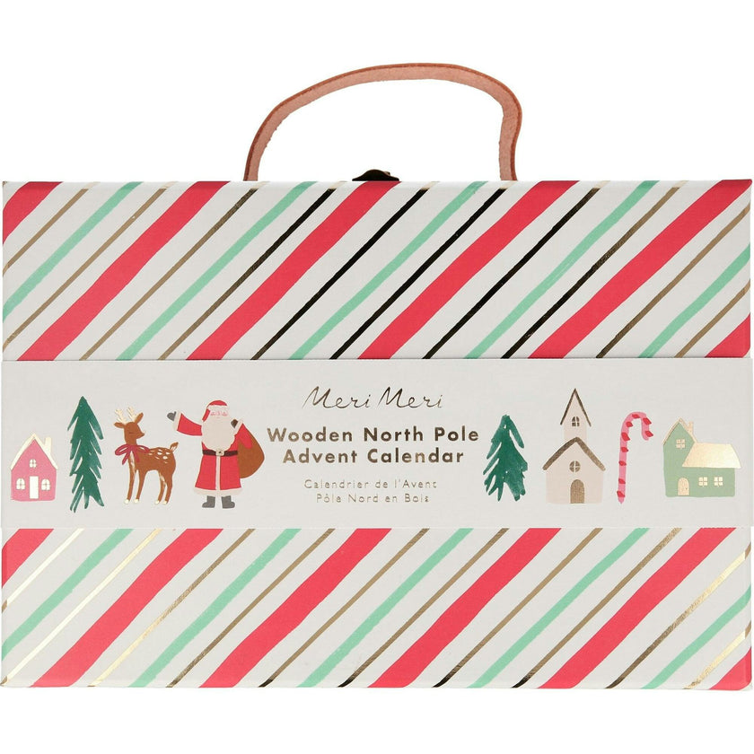 Festive Village Wooden Advent Calendar