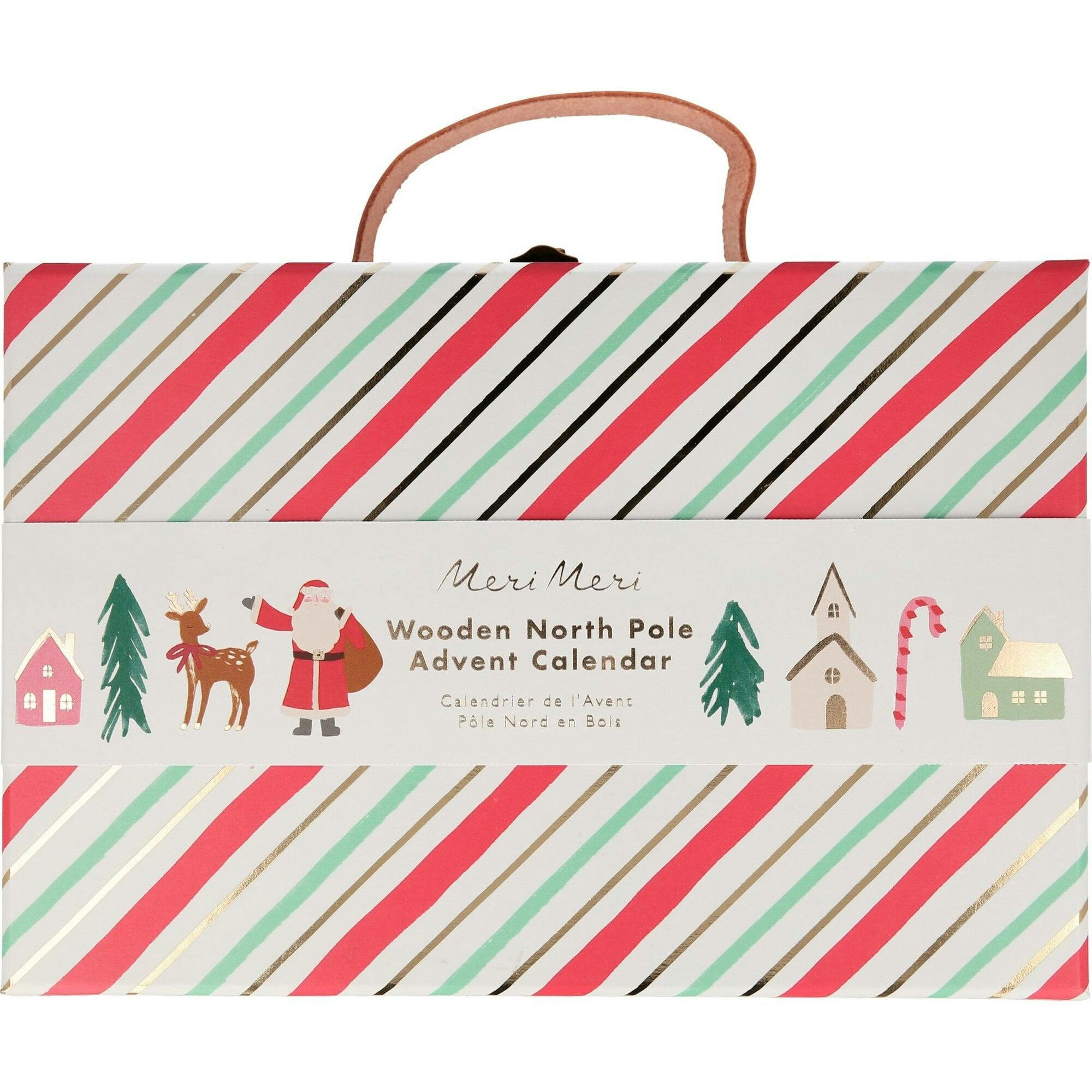 Festive Village Wooden Advent Calendar