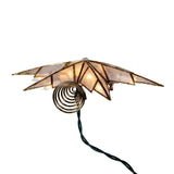Kurt Adler 10-Light 6 Point Gold Capiz Star Tree Topper