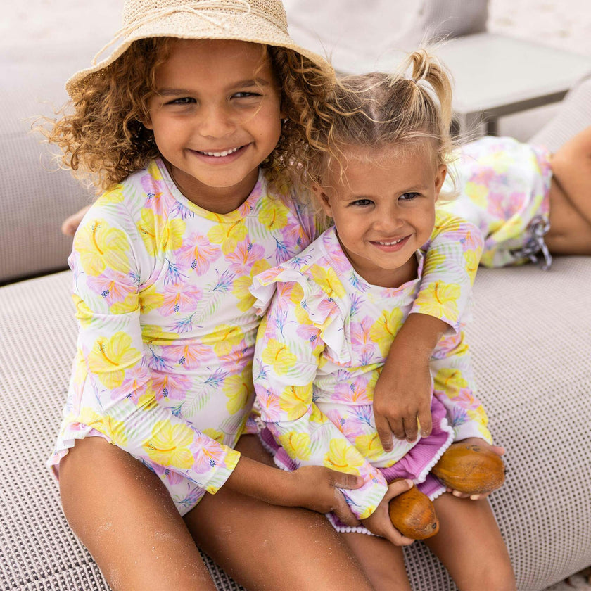 Aloha Vacay Recycled Ruffle Set