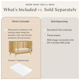 Babyletto Palma 8-in-1 Convertible All-Stages® Crib with Bassinet & Toddler Bed Kits