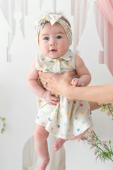 Polo Bodysuit Dress in Pastel Mickey Mouse