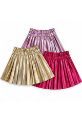 Foil Pleated Skirt