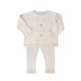 Rosebud Knit Set Ecru