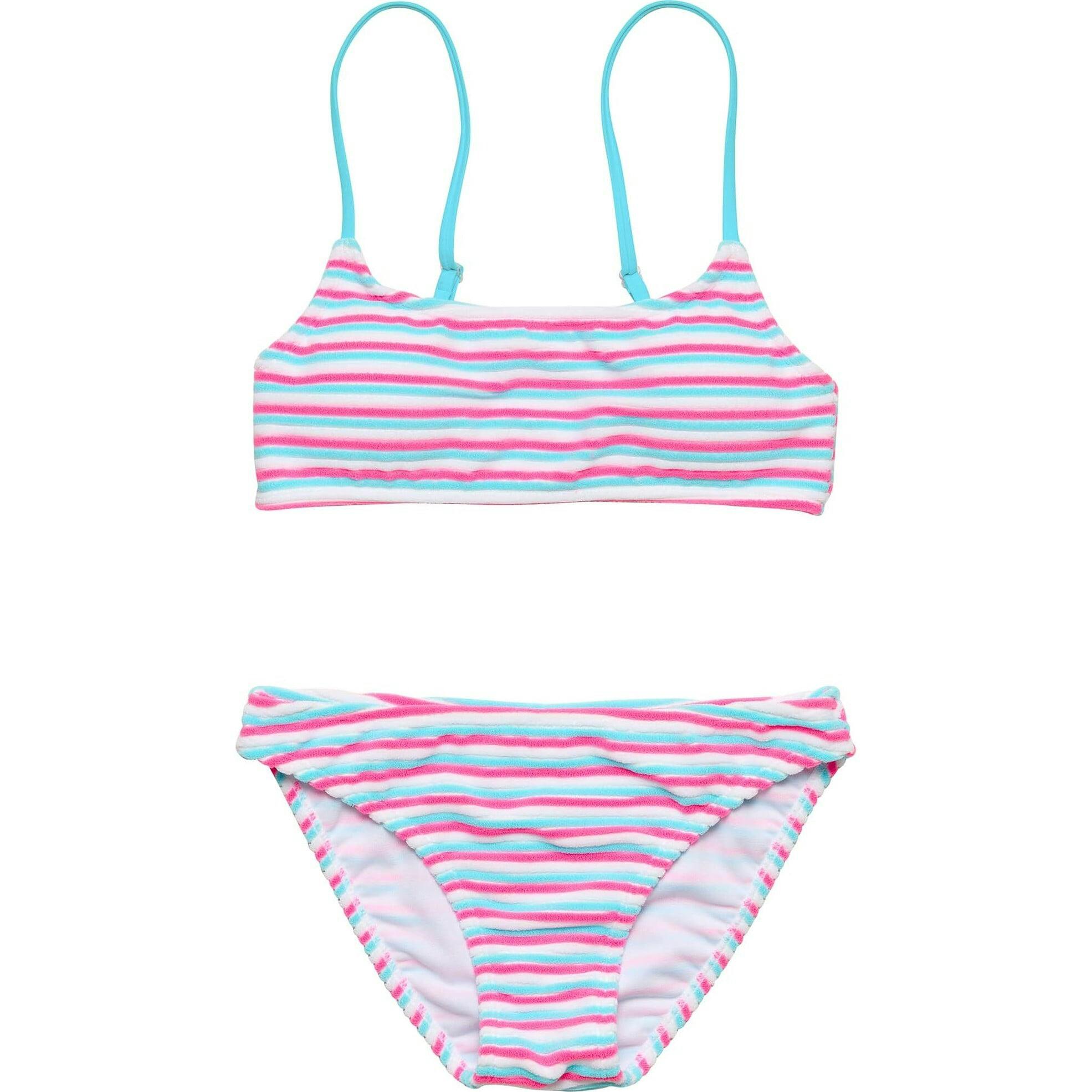 Sorbet Stripe Teen Crop Bikini