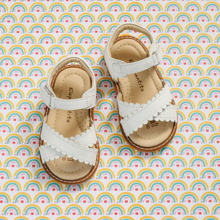 Toddler Bloom Sandal | White Leather