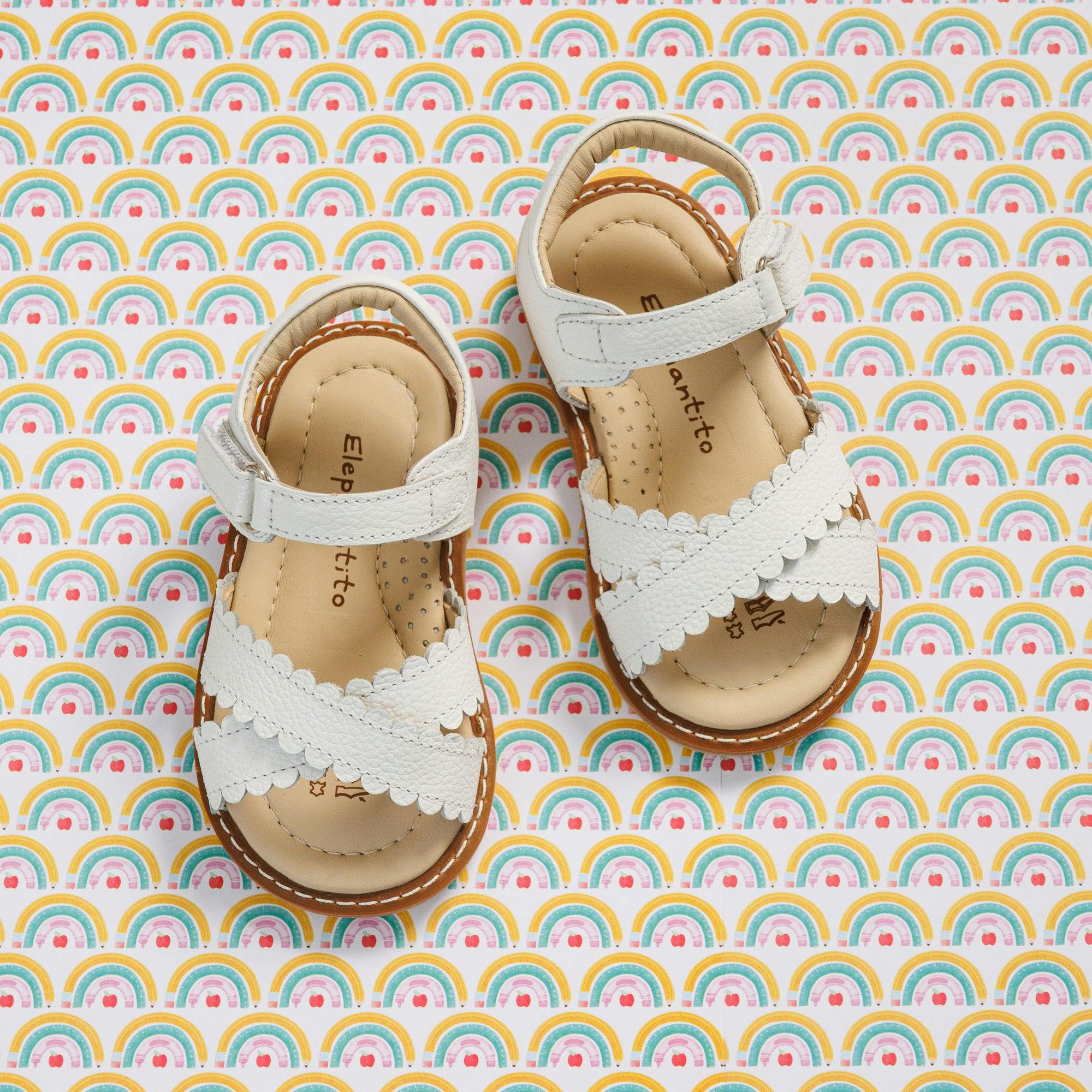 Toddler Bloom Sandal | White Leather
