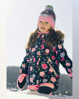 Two Piece Discover Snowsuit Blue Floral Print
