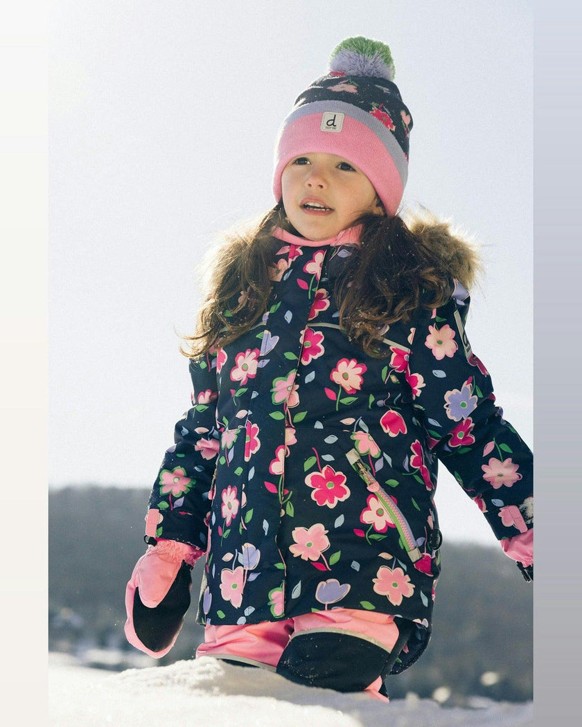 Two Piece Discover Snowsuit Blue Floral Print