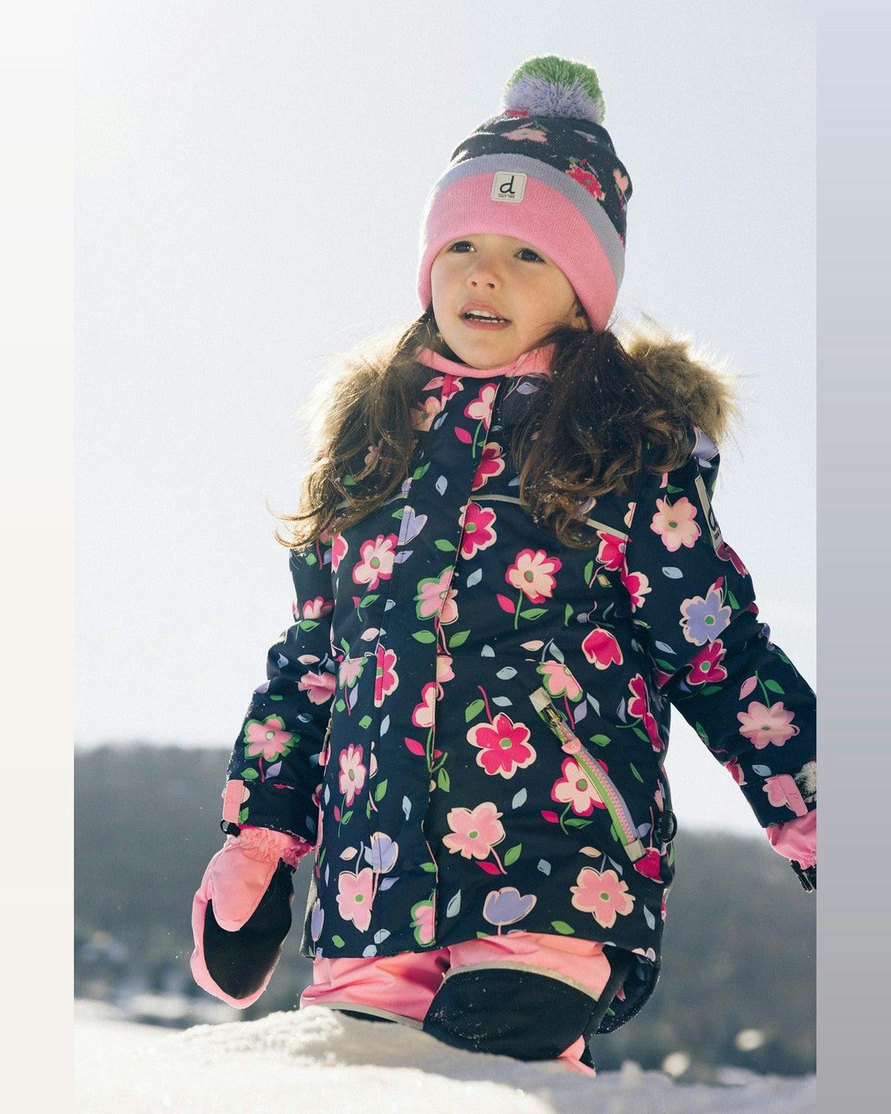 Two Piece Discover Snowsuit Blue Floral Print