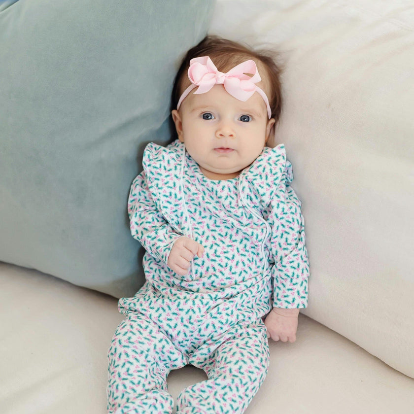 Evelyn Girls' Romper Holly Holiday